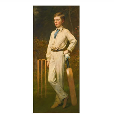 PORTRAIT OF A YOUNG CRICKETER