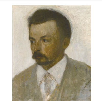 Portrait of Vilhelm Hammershoi: Self-portrait