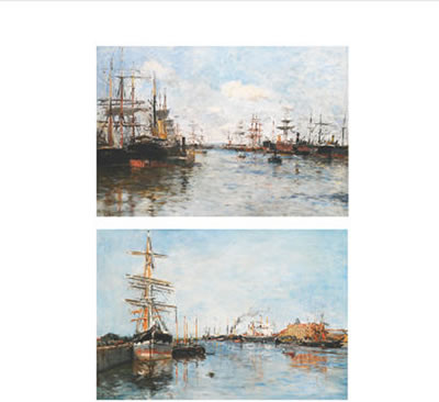 BATEAUX EN RADE (a pair)