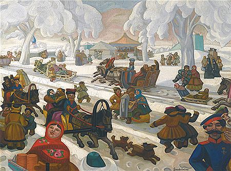 Sample artwork by Sergei Soudeikine (1883 - 1946), known for genre, figure, landscape, mural - View similar artists and auction records
