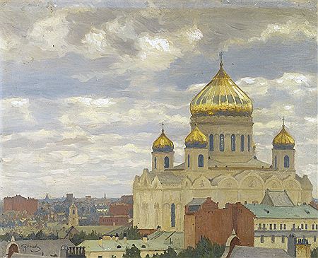 VIEW OF CATHEDRAL OF CHRIST THE SAVIOUR, MOSCOW