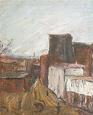 STREET SCENE; VIEW OF ALTAI (DOUBLE-SIDED COMPOSITION)