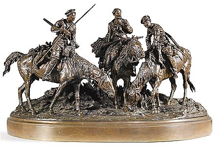 DON COSSACKS ON THE BANKS OF THE DANUBE