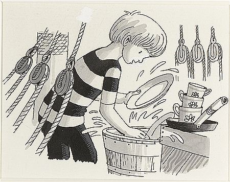 THREE CAPTAIN PUGWASH ILLUSTRATIONS