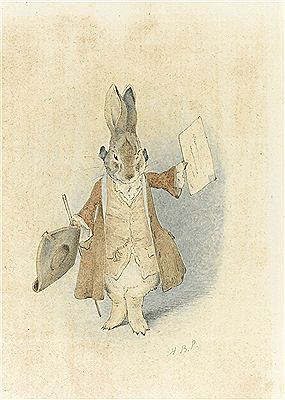 GENTLEMAN RABBIT WITH LETTER ("BENJAMIN BUNNY")