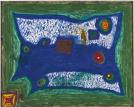RAIN IN THE MEADOW by Friedensreich Hundertwasser - Auction record, sale price, and art valuation. Compare with similar artists and explore comparable artworks.