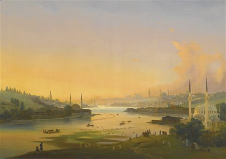SUNRISE OVER THE GOLDEN HORN by Ippolito Caffi - Auction record, sale price, and art valuation. Compare with similar artists and explore comparable artworks.