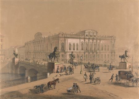 VIEW OF THE ANICHKOV BRIDGE, ST PETERSBURG