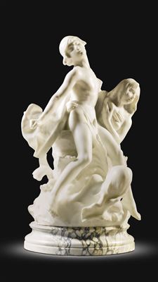 JEUNE FILLE ET JEUNE HOMME DANS DES ROSEAUX (YOUNG MAN AND WOMAN IN THE REEDS)