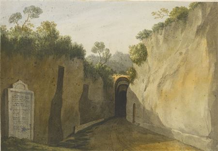 IRTHINGTON, CUMBERLAND 1749 - 1831 LONDON ENTRANCE TO THE GROTTO OF POSILLIPO, NAPLES