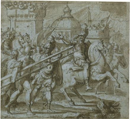 Sample artwork by Bernardo Castello (1557 - 1627), known for religious painting for churches, altarpieces, poetry illustration, frescoes - View similar artists and auction records