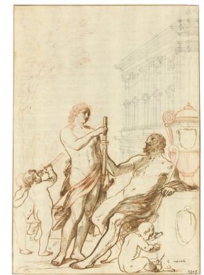 DESIGN FOR A FRONTISPIECE: APOLLO AND ASCLEPIUS