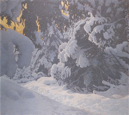 WINTER LANDSCAPE by Gustaf Edolph Fjaestad - Auction record, sale price, and art valuation. Compare with similar artists and explore comparable artworks.