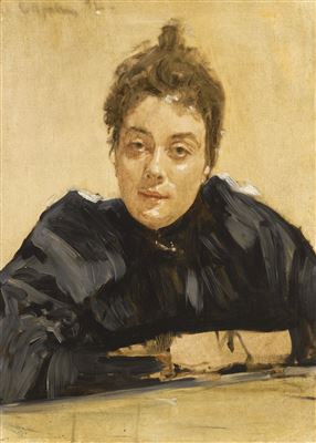 Sample artwork by Vladimir Aleksandrovich Serov (1910 - 1969), known for naturalist portrait, figure and still life paintings, poster design, graphics, teaching - View similar artists and auction records