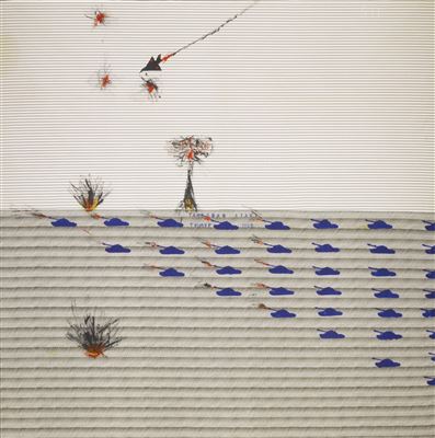 Sample artwork by Timur Novikov (1958 - 2002), known for painting, collage - View similar artists and auction records