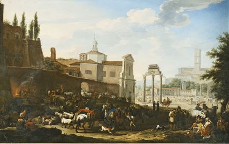ROME, A VIEW OF THE CAMPO VACCINO