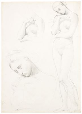 THREE STUDIES FOR THE FIGURE OF STRATONICE