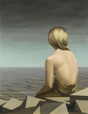 Sample artwork by Kay Sage (1898 - 1963), known for surreal, symbolist and dream image painting, sculpture - View similar artists and auction records