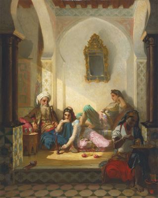 Sample artwork by Joseph Caraud (1821 - 1905), known for historical figure and genre painting of 18th century france - View similar artists and auction records