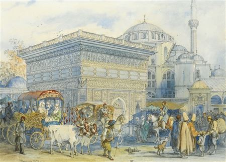 AT THE TOPHANE FOUNTAIN, CONSTANTINOPLE