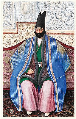 A portrait of Farrokh Khan Amin al-Dowleh