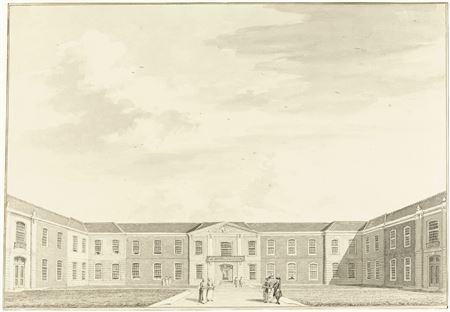 TWO VIEWS OF THE OUDE-MANNEN-HUIS, AMSTERDAM