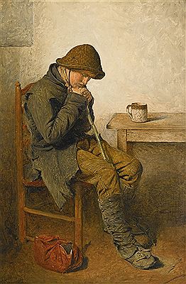 WEARY WANDERER by Edward Thompson Davis - Auction record, sale price, and art valuation. Compare with similar artists and explore comparable artworks.