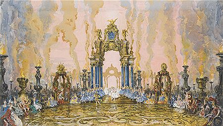 SET DESIGN FOR THE MARRIAGE OF PSYCHE AND AMOUR