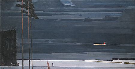 Sample artwork by Georgiy Grigorievich Nissky (1903 - 1987), known for industrial landscape, marine, transportation, figure and genre painting - View similar artists and auction records
