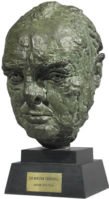 Sample artwork by Jacob (Sir) Epstein (1880 - 1959), known for modernist sculpture-monumental portrait, figure, flower painting - View similar artists and auction records