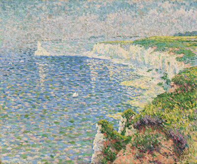 UNE VUE DES FALAISES À ETRETAT
