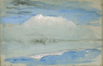 VIEW OF THE 'OLD MAN' AT CONISTON, AS SEEN FROM BRANTWOOD HOUSE by John Ruskin - Auction record, sale price, and art valuation. Compare with similar artists and explore comparable artworks.