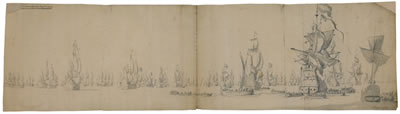 INDIAMEN JOINING THE DUTCH FLEET OUTSIDE BERGEN, 27 AUGUST/6 SEPTEMBER 1665