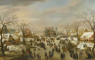 Sample artwork by Hendrick Avercamp (1585 - 1634), known for winterscene paintings with figures and genre, dutch golden age artist - View similar artists and auction records