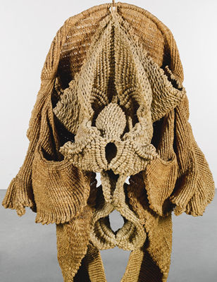 Sample artwork by Mrinalini Mukherjee (1950 - 2015), known for fiber/fabric sculpture, hand weavings, macrame, rope creatures, ceramics - View similar artists and auction records