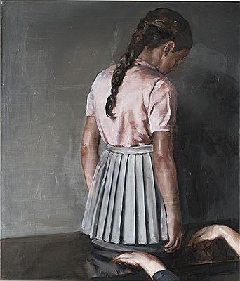 THE SKIRT by Michael Borremans - Auction record, sale price, and art valuation. Compare with similar artists and explore comparable artworks.