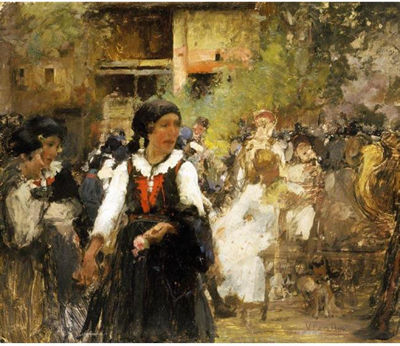 SFILATA DI FANCIULLE IN COSTUME POPOLARE
