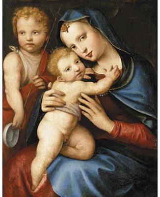 MADONNA COL BAMBINO E SAN GIOVANNINO