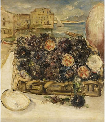 RICCI DI MARE CON VEDUTA DI PALAZZO DONN'ANNA