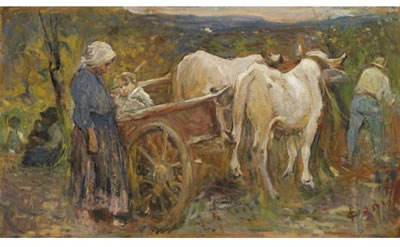 CARRO CON I BUOI by Cesare Ciani - Auction record, sale price, and art valuation. Compare with similar artists and explore comparable artworks.
