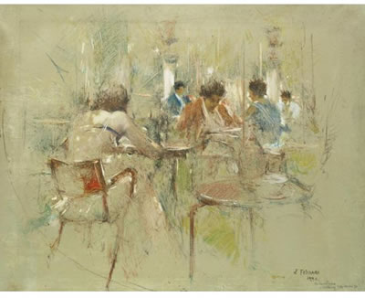 Sample artwork by Enrico Felisari (1897 - 1981), known for painting - View similar artists and auction records