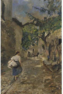 LAVANDAIE by Emilio Gola - Auction record, sale price, and art valuation. Compare with similar artists and explore comparable artworks.