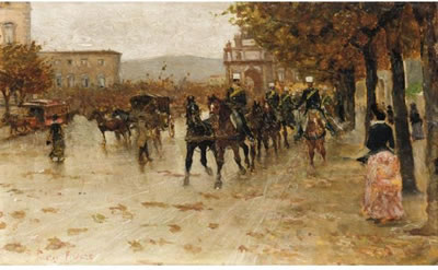 FIRENZE, LA PARATA DEI SOLDATI A CAVALLO by Ruggero Panerai - Auction record, sale price, and art valuation. Compare with similar artists and explore comparable artworks.