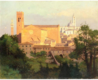 LA CHIESA DI SAN DOMENICO A SIENA by Bruno Croatto - Auction record, sale price, and art valuation. Compare with similar artists and explore comparable artworks.