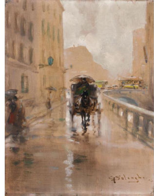 MILANO, LA CARROZZA LUNGO IL NAVIGLIO