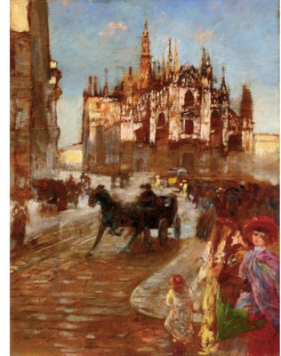 MILANO, CARROZZE IN PIAZZA DEL DUOMO