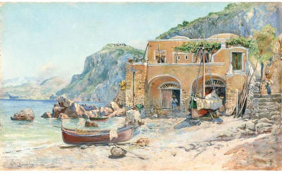 CAPRI, PESCHERECCI SULLA SPIAGGIA