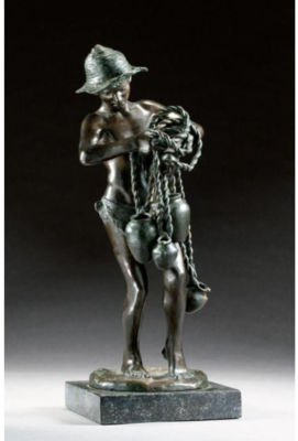 PESCATORELLO CON ANFORE by Achille Dorsi - Auction record, sale price, and art valuation. Compare with similar artists and explore comparable artworks.