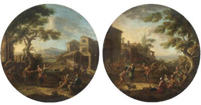 Sample artwork by Nicola Viso (1700 - 1750), known for landscape painting - View similar artists and auction records