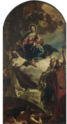 SANTI INTERCEDONO PRESSO LA MADONNA PER LE ANIME DEL PURGATORIO by Gianbettino Cignaroli - Auction record, sale price, and art valuation. Compare with similar artists and explore comparable artworks.